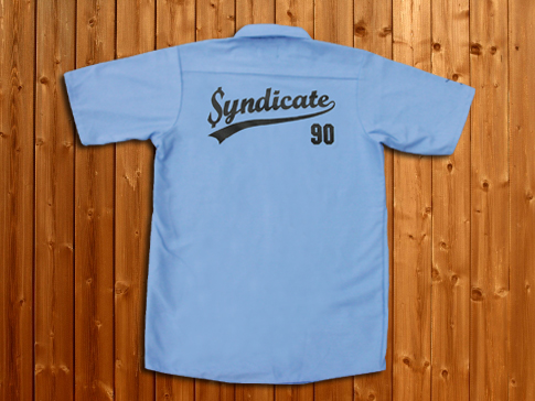 BaseBallワークシャツ　BLUE